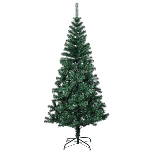 Gecheer-Albero,di Natale,Natalizia,Artificiale,Finto,in PVC,Verde,con Punte Iridescenti 180 cm,Albero Natalizio Artificiale,Albero Natale Verde,Albero Natale 180 cm,Verde
