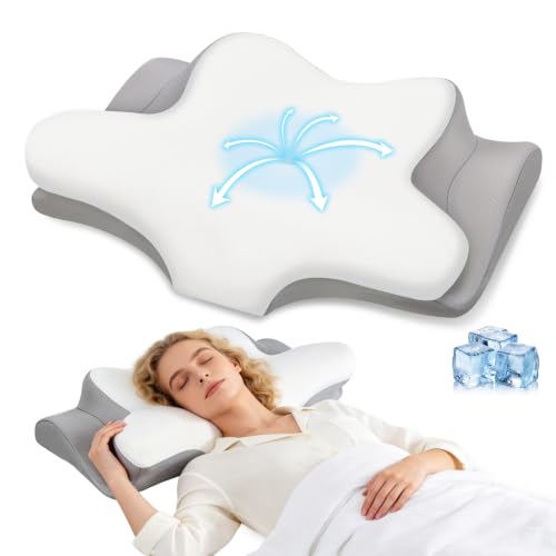 Missleep Cervical Neck Pillow, Memory Foam Pillows for Neck and Shoulder...
