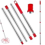 Manico del mocio da 148 cm per Vileda Turbo Smart mop base triangolare, sostituzione del bastone del mocio EasyWring&Clean, asta del mocio regolabile in metallo adatta per Vileda Turbo mop