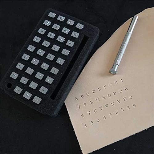 26pcs 26 English Letters Metal Stamp Set Leather Tools Leather Craft Alphabet Leather Stamping Printing Punch Tools - (Color: 3.3mm)