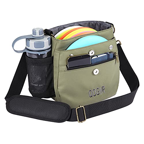Qogir Lightweight Disc Golf Bag: Durable Disc Golf Bag With 8+ Disc Capacity, Introductory Discs Golf Bag, Holds Water Bottle And Accessories, Great For Beginners #TOP3