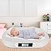 Retoo Babywaage Flach Digital bis 20kg, Kinderwaage, Digitalwaage für Neugeborene, Baby Waage, Säuglingswaage, Stillwaage Baby, Gewichtskontrolle ab Geburt, Ablesegenauigkeit, LCD Anzeige, Weiß