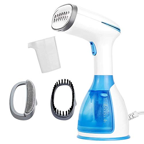 Moer Sky Handheld Garment Steamer Mini Portable Travel Garment Steamer for Clothes Fast Heat Fabric Wrinkle Iron Steamer with Large 280ml Water Tank Capacity and Anti-Leakage Design