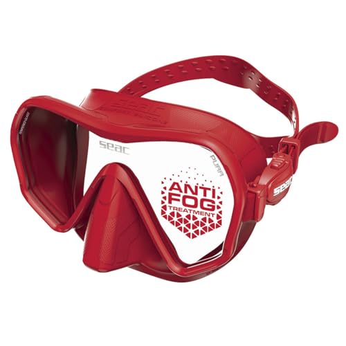 SEAC PURA MASK ANTIFOG, Color: Red (0750100080720A) by SEAC - Used condition - US$67.24