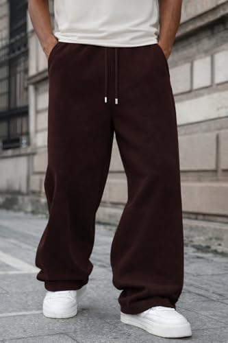 Image of Rockwell Men's Baggy Sweatpants | Cotton Terry Relaxed Fit Joggers for Men | Oversized Streetwear Track Pants | Casual Gym & Everyday Wear| 018