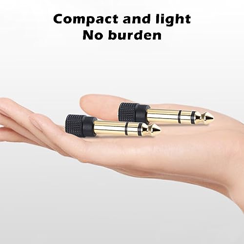 4 adaptadores jack estéreo de 6.5mm a 3.5mm hembra miniatura 6