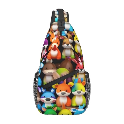 Bolso cruzado con estampado de perros Schnauzer para senderismo miniatura 1