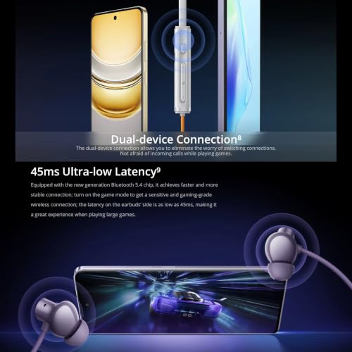 Image of Buds Wireless 5 ANC Neckband Compatible with Realme in Ear Bluetooth,50dB ANC, 13.6mm Dynamic Bass Driver,360 Spatial Audio,45ms Low Latency,Upto 38hrs Playback,Dual Device Connection (Dawn Silver)