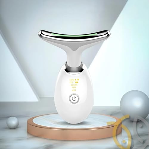 Massageador Facial Elétrico para Pescoço, Face e Firmeza – Redefina o Contorno Facial, 3 Modos de Vi
