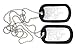 Custom Embossed Genuine U.S. Military Spec Army Navy USMC AF Dog Tags