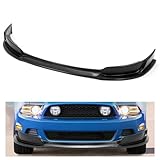 HECASA Front Bumper Lip Compatible with 2013-2014 Ford Mustang GT Lower Spoiler PP Plastic Black 3Pcs