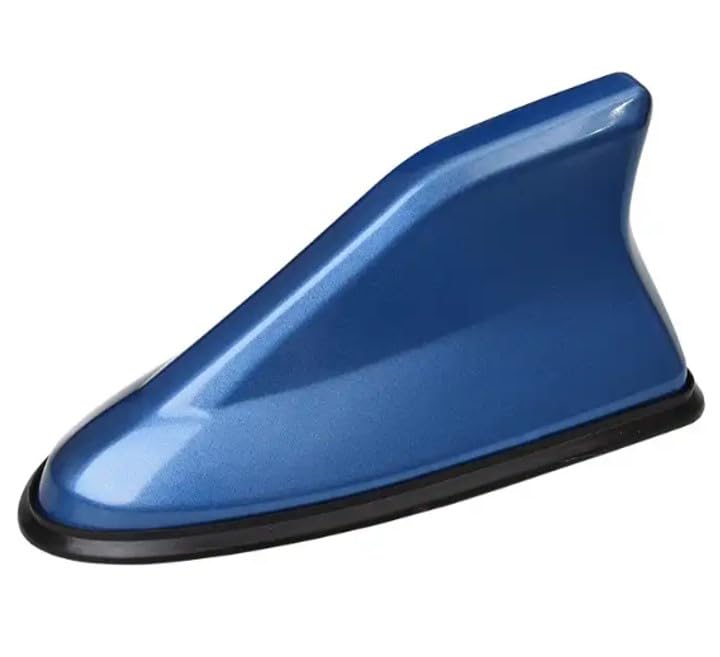 Guance Second Generation Shark Fin Antenna With signal radio antenna Universal Roof Top Decorative Antenna ABS Material compatible with All Cars (Colour Blue,1 Pcs)-picture-24