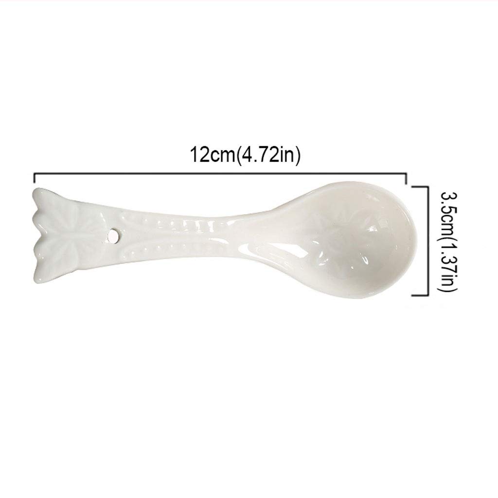 Juego de cucharas soperas de 10 cucharadas, Cuchara de Porcelana Creativa Miaojin, Cuchara de café, Cuchara de arroz, Juego de cucharas de cerámica Bonitas, Cuchara para,C