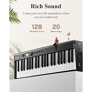 Eastar Piano Électroniques Pliable, Clavier Semi-lourd Pleine Taille 88 Touches, Bluetooth Numérique Clavier de Piano… - Les Beatles, Paul McCartney, John Lennon, RIngo Starr, George Harrison Eastar Piano Électroniques Pliable, Clavier Semi-lourd Pleine Taille 88 Touches, Bluetooth Numérique Clavier de Piano… – Image 3