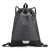 Photo Gallery yistoi sacca sportiva, zaino con coulisse, gym sack, semplice e alla moda, multistrato di grande capacità, antigraffio, inodore, idrorepellente, adatto per sport all aria aperta, fitness, viaggi Photo Gallery yistoi sacca sportiva, zaino con coulisse, gym sack, semplice e alla moda, multistrato di grande capacità, antigraffio, inodore, idrorepellente, adatto per sport all aria aperta, fitness, viaggi
