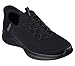 Skechers Men's Ultra Flex 3.0 Right Away Hands Free Slip-in Sneaker Loafer, Black/Black, 9