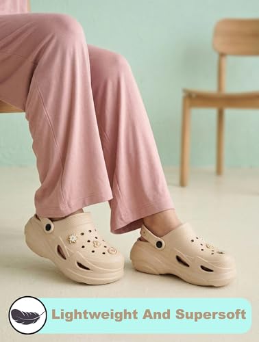 Image of Fashionable Comfortable Adjustable Back Strap Clogs & Premium Cute Charms |Waterproof Anti Skid & Lightweight Cushioned Stylish Clogs Mules for Women's & Girl's BBSILK-11
