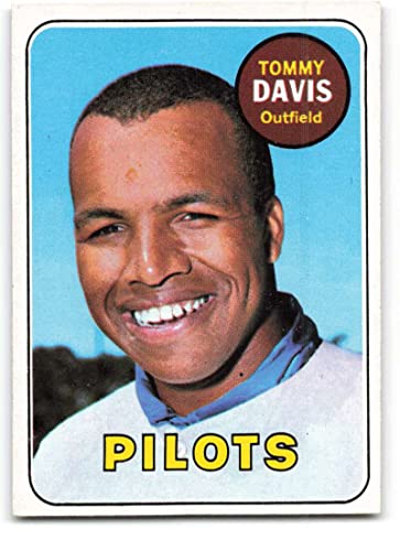 1969 Topps #135 Tommy Davis NM+ Seattle Pilots Baseball