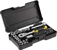 Stanley Fatmax MT Steckschlüssel-Kompakt-Set STMT82672-0 (37-teilig, ¼“, 12-Kant, im kompakten Koffer, für vielfältige Schraubarbeiten im Haus, der Werkstatt oder am Auto, Motorrad und Fahrrad) – Ansicht 1