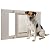 Ideal Pet Products Aluminum Sash Window Pet Door, Adjustable to Fit Window Widths from 27" to 32", Medium 7” x 11-1/4” Flap Size