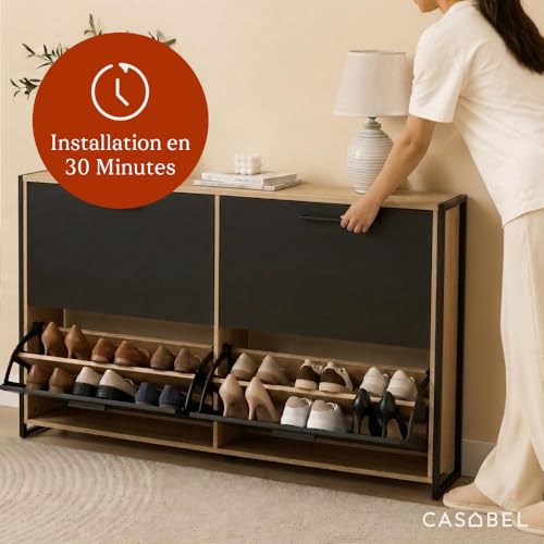 Armoire Chaussures Scandinave 24 Paires CASABEL