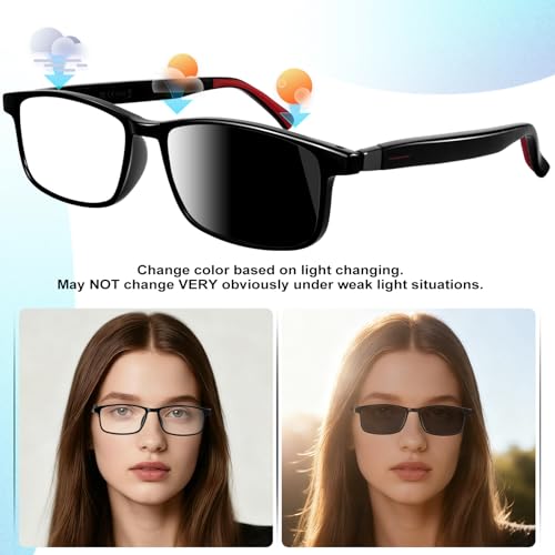 Image of AI Smart Glasses Detachable Dual Temples (Bluetooth + Standard) - DeepSeek R1 Chip, Real-Time AI Translation, Color-Change Lenses (UV400 /Blue Light), 24g Ultra-Lightweight, Built-in Voice Assistant