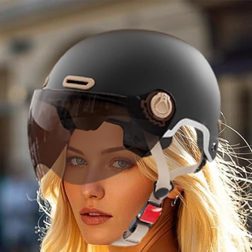 Helmets de bicicleta reflectantes con gafas integradas para scooter y skate 3