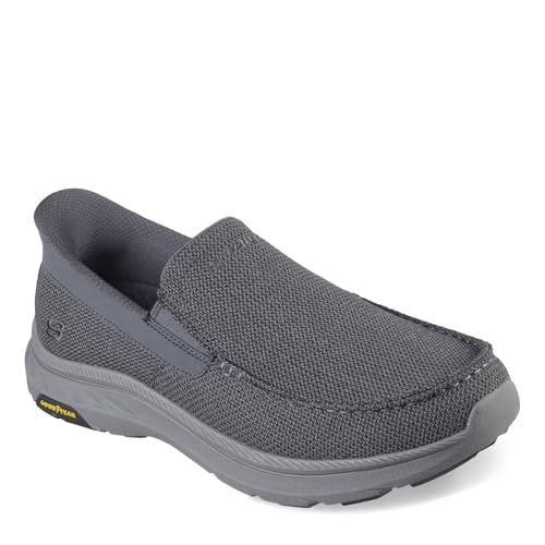 Skechers Men's Pollard-Wilfred Sneaker, Grey, 8.5