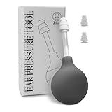 Heselises Natural Ear Pressure Relief Device, Migraine Relief Products Through Inner Ear Pressure, Airplane Ear Ache Pain Relief Suction Device for Flying (Gray)