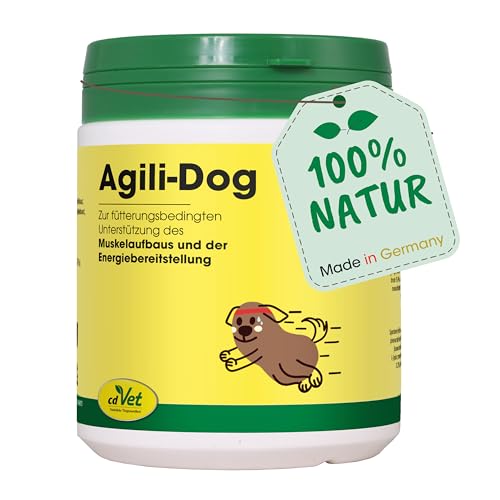 cdVet Naturprodukte Agili-Dog 250 g - Hund - Ergänzungsfuttermittel - Versorgung von Kräutern + Vitaminen + Eisen - Lustlosigkeit + nach Krankheit + Operation + während Trächtigkeit - Muskelaufbau - cdVet Naturprodukte Agili-Dog 250 g - Hund - Ergänzungsfuttermittel - Versorgung von Kräutern + Vitaminen + Eisen - Lustlosigkeit + nach Krankheit + Operation + während Trächtigkeit - Muskelaufbau -