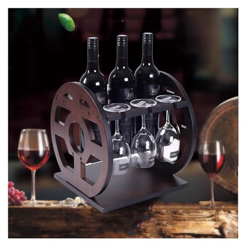 Soporte para botellas de vino de madera SONGCHAO miniatura 6