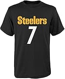 NFL Kids Youth Team Color Alternate Mainliner Name and Number Player T-Shirt (Medium (10-12), Ben Roethlisberger Pittsburgh Steelers Home Black)