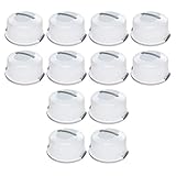 Sterilite Portable Latching Cake Server Carrier Keeper w/Handles (12 Pack)