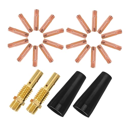 OUNONA 24 Pcs High Wear Resistance Welding Nozzle Tips Versatile Welding Tools for Automotive Shipbuilding Metal Fabrication