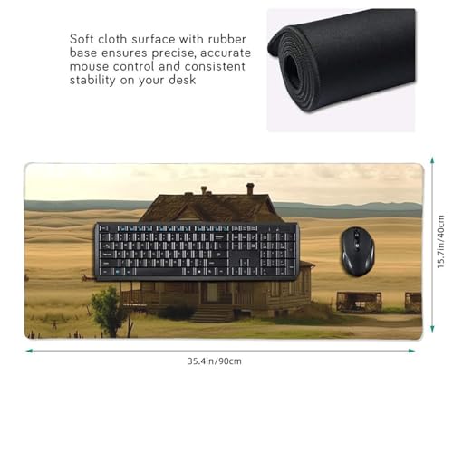 Tapis de souris de jeu grand format pour clavier d'ordinateur et décor de bureau