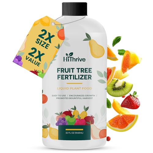Image of 32oz Fruit Tree Fertilizer - Makes 32 Gallons of Fruit Tree Spray Plant Fertilizer for Blueberries, Strawberry Plant, Apple & More - Promotes Vibrant Foliage, Strong Branches, and Abundant Harvests