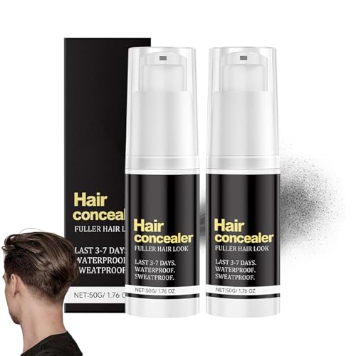 Polvere per migliorare l'attaccatura dei capelli, correttore impermeabile per capelli, spray correttore temporaneo per capelli grigi, copertura per capelli diradati per tutti, capelli naturalmente più