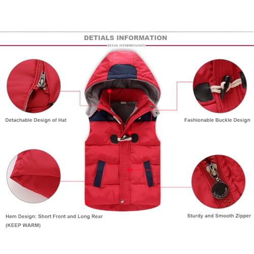 Children's Sleeveless Down Jacket Winter Hooded Coats Jacket Puffer Vest2