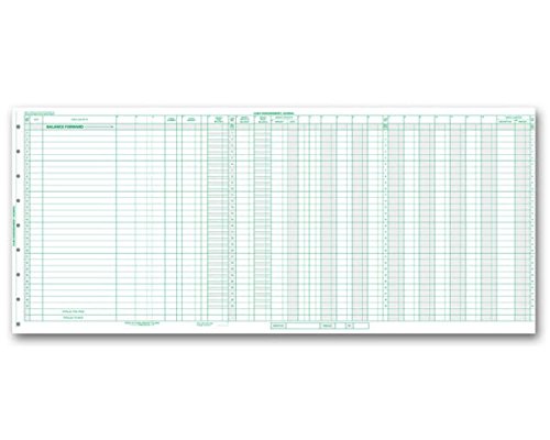 EGPChecks General Expense Journal Sheet - 15 Journal Sheets, 25 3/8" x 11"      Office Product