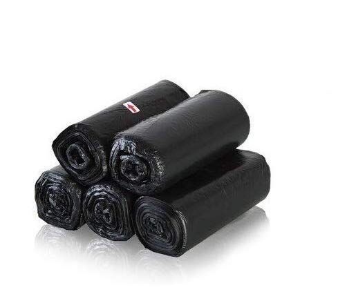 Black Dustbin Bags - 90 Pack, Roll Style -1