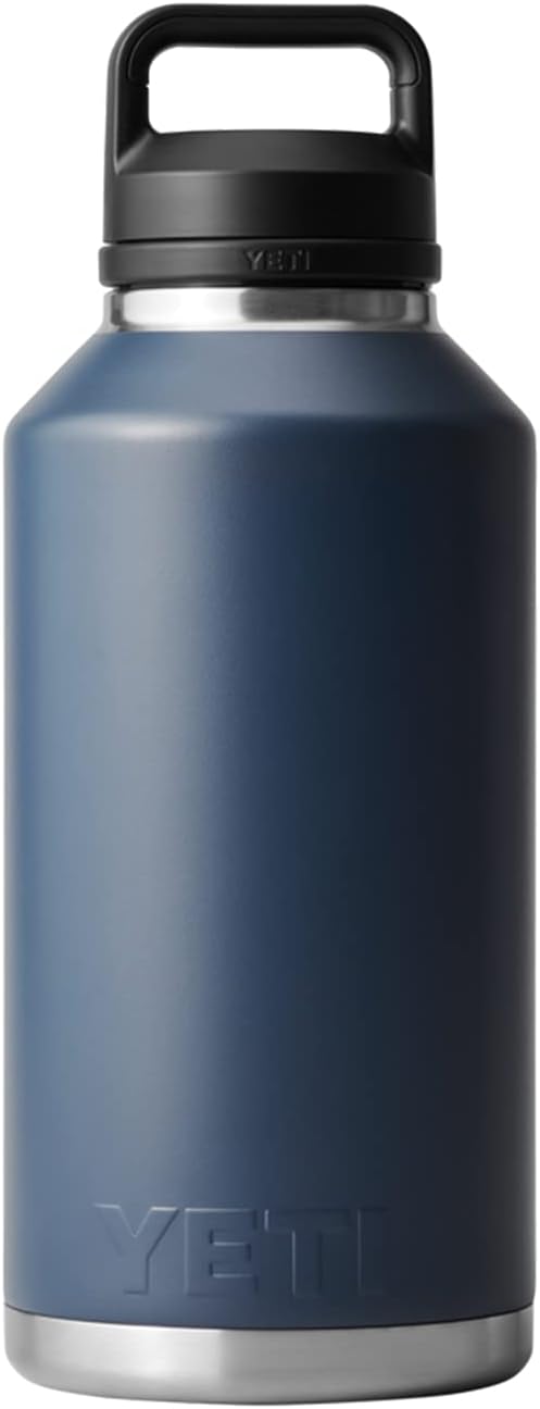 YETI Rambler 64 oz Bottle, Vacuum Insulated, Leakproof, Stainless Steel with Chug Cap, Navy - Image 7
