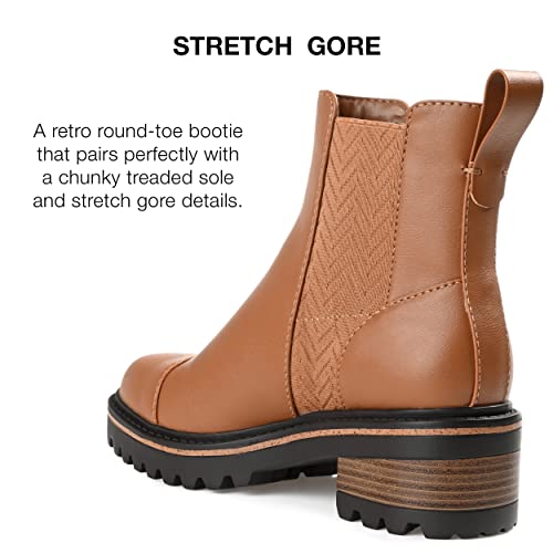 Journee Collection Womens MIRETTE Block Heel Leather Motorcycle Boots3