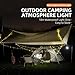 Multifunctional Camping Light LED Campsite String Light Waterproof Tent Light Work Lamp with Mulle Modes port Power Bank Function for Camping Hiking Courtyard