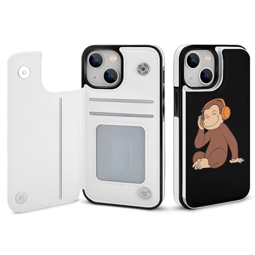 iPhone16Plus用ケース 手帳型 おさるのジョージ アイフォン16Plusケース 手帳型 財布型 スマホケース 軽量 カード収納 スタンド機能 おしゃれ 全機種対応 いPhone16Plus用カバー