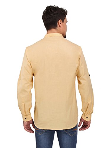 Image of Rajubhai Hargovindas Men's Linen Straight Short Kurta