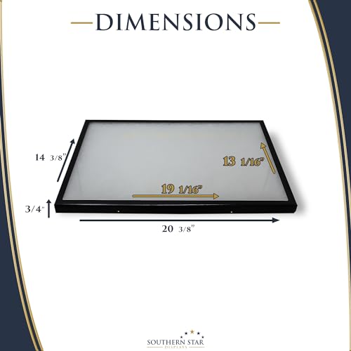 3 Pack of Riker Display Cases 14 x 20 x 3/4 for Collectibles Jewelry Arrowheads