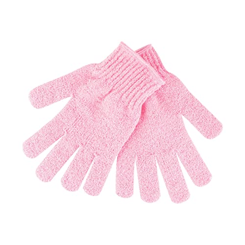 Brushworks Exfoliating Gloves – 3 Pairs of Deep Cleansing Shower Gloves to Remove Dead Skin & Fake Tan, Body Scrub Gloves for Smooth, Radiant Skin, Vegan & Cruelty-Free