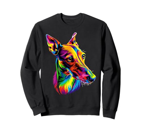 Greyhound Dog Colorful Pop Art Rainbow Sighthound Greyhounds Sweatshirt