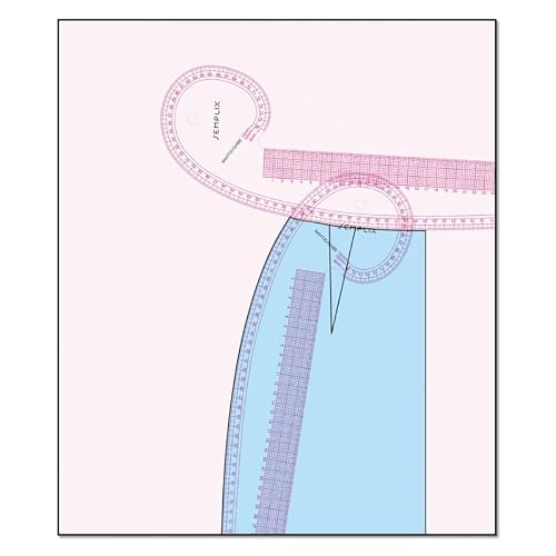 SEMPLIX Linijka do krzywych French Curve Ruler, linijka wielofunkcyjna