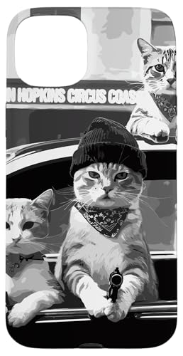 Gangster Cat Car Crew LMO [AsN[ X}zP[X iPhone 15 Plus p